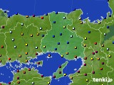 兵庫県のアメダス実況(日照時間)(2022年08月04日)