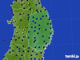 岩手県のアメダス実況(日照時間)(2022年08月04日)