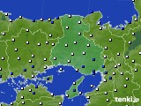 2022年08月04日の兵庫県のアメダス(風向・風速)