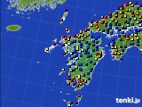 九州地方のアメダス実況(日照時間)(2022年08月05日)