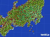 関東・甲信地方のアメダス実況(気温)(2022年08月05日)