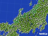 2022年08月05日の北陸地方のアメダス(風向・風速)