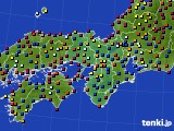 近畿地方のアメダス実況(日照時間)(2022年08月06日)
