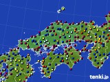 中国地方のアメダス実況(日照時間)(2022年08月06日)