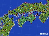 四国地方のアメダス実況(日照時間)(2022年08月06日)