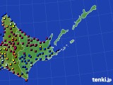 道東のアメダス実況(日照時間)(2022年08月06日)