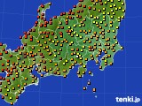 関東・甲信地方のアメダス実況(気温)(2022年08月06日)