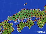 中国地方のアメダス実況(気温)(2022年08月06日)