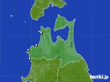青森県のアメダス実況(降水量)(2022年08月07日)