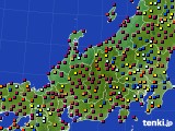 北陸地方のアメダス実況(日照時間)(2022年08月07日)