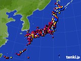 2022年08月07日のアメダス(日照時間)