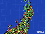2022年08月08日の東北地方のアメダス(日照時間)