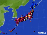 2022年08月08日のアメダス(日照時間)