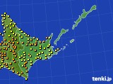 2022年08月08日の道東のアメダス(気温)