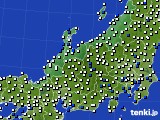 2022年08月08日の北陸地方のアメダス(風向・風速)