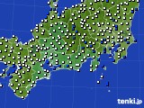 2022年08月08日の東海地方のアメダス(風向・風速)