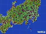 関東・甲信地方のアメダス実況(日照時間)(2022年08月09日)