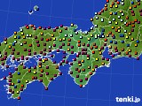 近畿地方のアメダス実況(日照時間)(2022年08月09日)