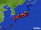 アメダス実況(日照時間)(2022年08月09日)