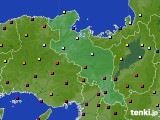 京都府のアメダス実況(日照時間)(2022年08月09日)