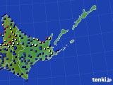 道東のアメダス実況(日照時間)(2022年08月09日)
