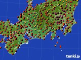 東海地方のアメダス実況(気温)(2022年08月09日)