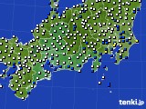 東海地方のアメダス実況(風向・風速)(2022年08月09日)