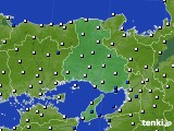 兵庫県のアメダス実況(風向・風速)(2022年08月09日)