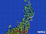 2022年08月10日の東北地方のアメダス(日照時間)