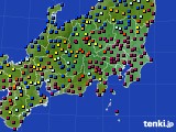 関東・甲信地方のアメダス実況(日照時間)(2022年08月10日)