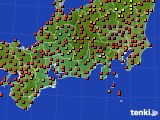 東海地方のアメダス実況(気温)(2022年08月10日)