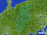 2022年08月10日の長野県のアメダス(風向・風速)
