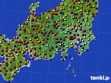 関東・甲信地方のアメダス実況(日照時間)(2022年08月11日)