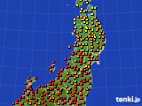 2022年08月11日の東北地方のアメダス(気温)