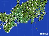 2022年08月12日の東海地方のアメダス(風向・風速)