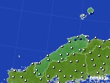 島根県のアメダス実況(風向・風速)(2022年08月12日)