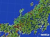 北陸地方のアメダス実況(日照時間)(2022年08月13日)