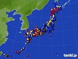 アメダス実況(日照時間)(2022年08月13日)