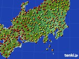 2022年08月13日の関東・甲信地方のアメダス(気温)