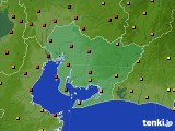 愛知県のアメダス実況(気温)(2022年08月13日)