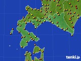 2022年08月13日の道南のアメダス(気温)