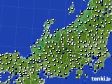 2022年08月13日の北陸地方のアメダス(風向・風速)