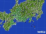 東海地方のアメダス実況(風向・風速)(2022年08月13日)