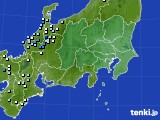 関東・甲信地方のアメダス実況(降水量)(2022年08月14日)