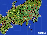 2022年08月14日の関東・甲信地方のアメダス(気温)