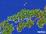 2022年08月15日の中国地方のアメダス(日照時間)