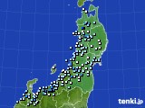 東北地方のアメダス実況(降水量)(2022年08月16日)
