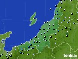 新潟県のアメダス実況(降水量)(2022年08月16日)