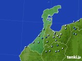 石川県のアメダス実況(降水量)(2022年08月16日)