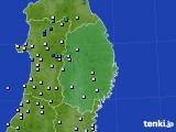 岩手県のアメダス実況(降水量)(2022年08月16日)